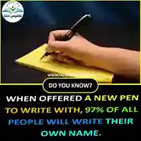 when offered a new pen